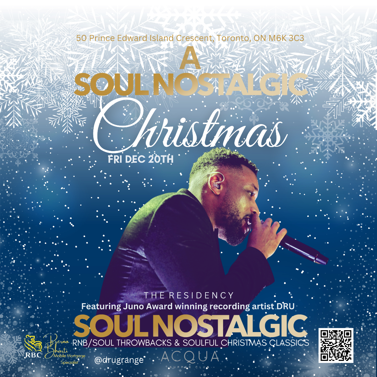 R&B Icon Dru Presents A SOUL NOSTALGIC Christmas